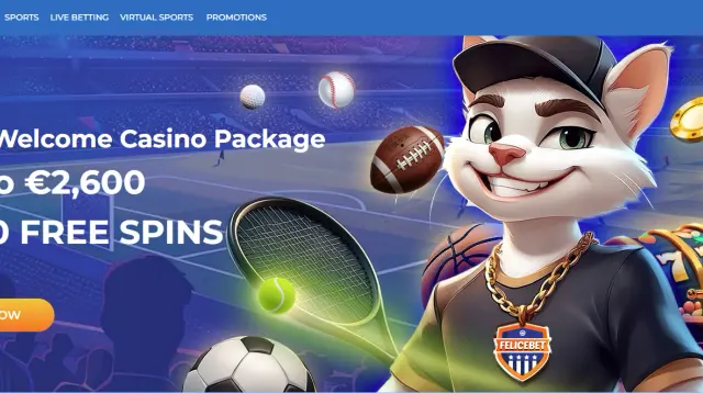 Page d'accueil de Felicebet Casino