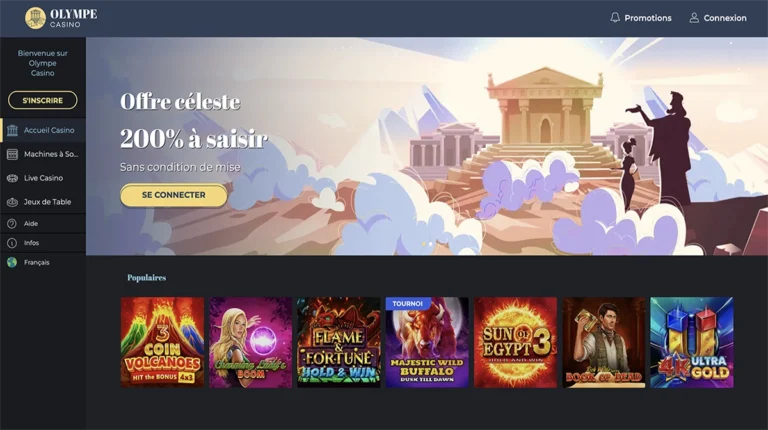 olympe casino accueil