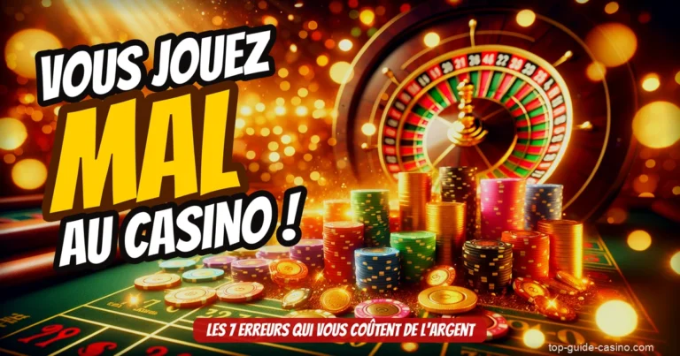 Vous jouez MAL au casino en ligne ? Les 7 erreurs qui vous coûtent de l&rsquo;argent